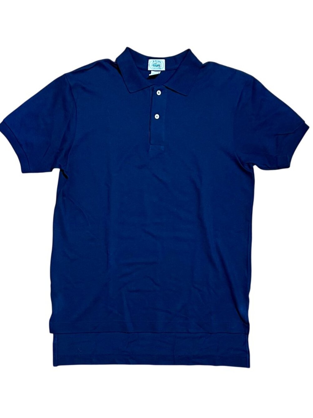 Lacoste x IZOD Vintage 3 Button 100% Cotton Navy Polo Shirt, Men's Medium
